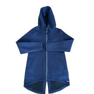 Betsey Johnson Performance Coat Medium Navy zip up Hoodie Sport Full zip